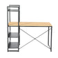 Computer Desk Writing Office Table with 4-Shelves Alaska