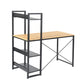 Computer Desk Writing Office Table with 4-Shelves Alaska
