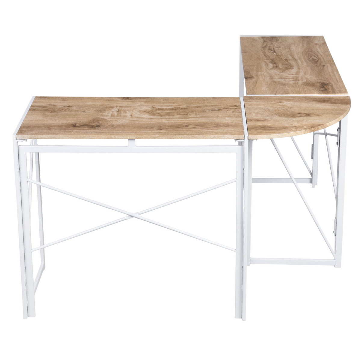 L-Shaped Folding Gaming Desk Home Office Corner Table Albertin