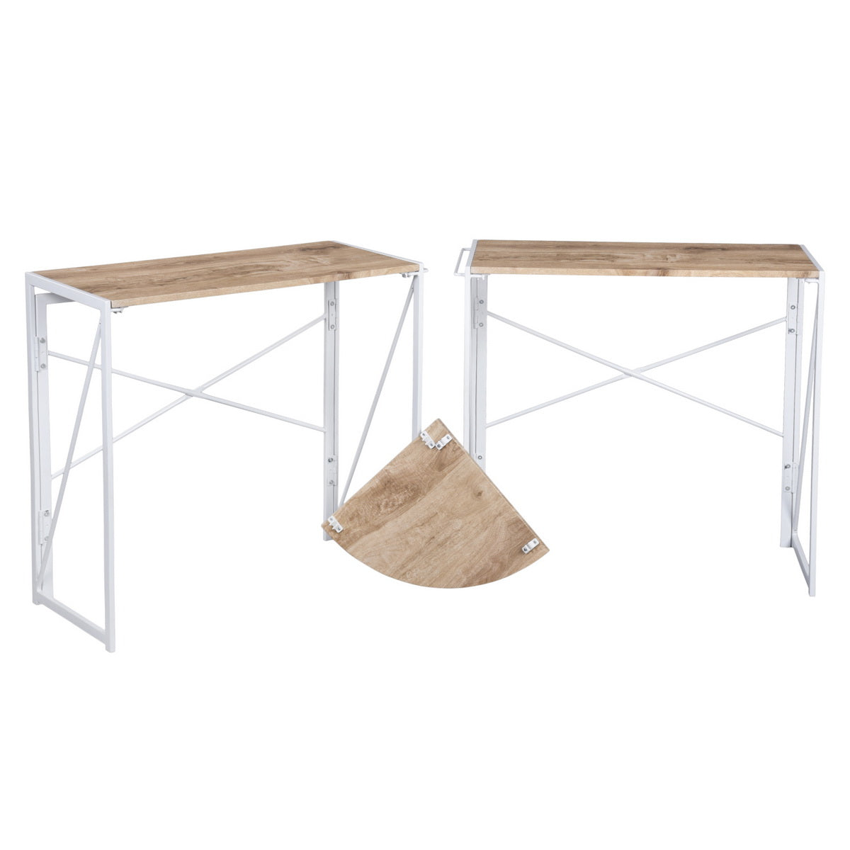 L-Shaped Folding Gaming Desk Home Office Corner Table Albertin