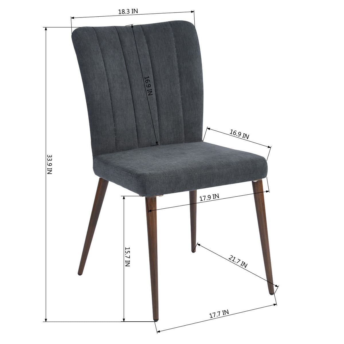 Dining Chairs Fabric Upholstered Aldred