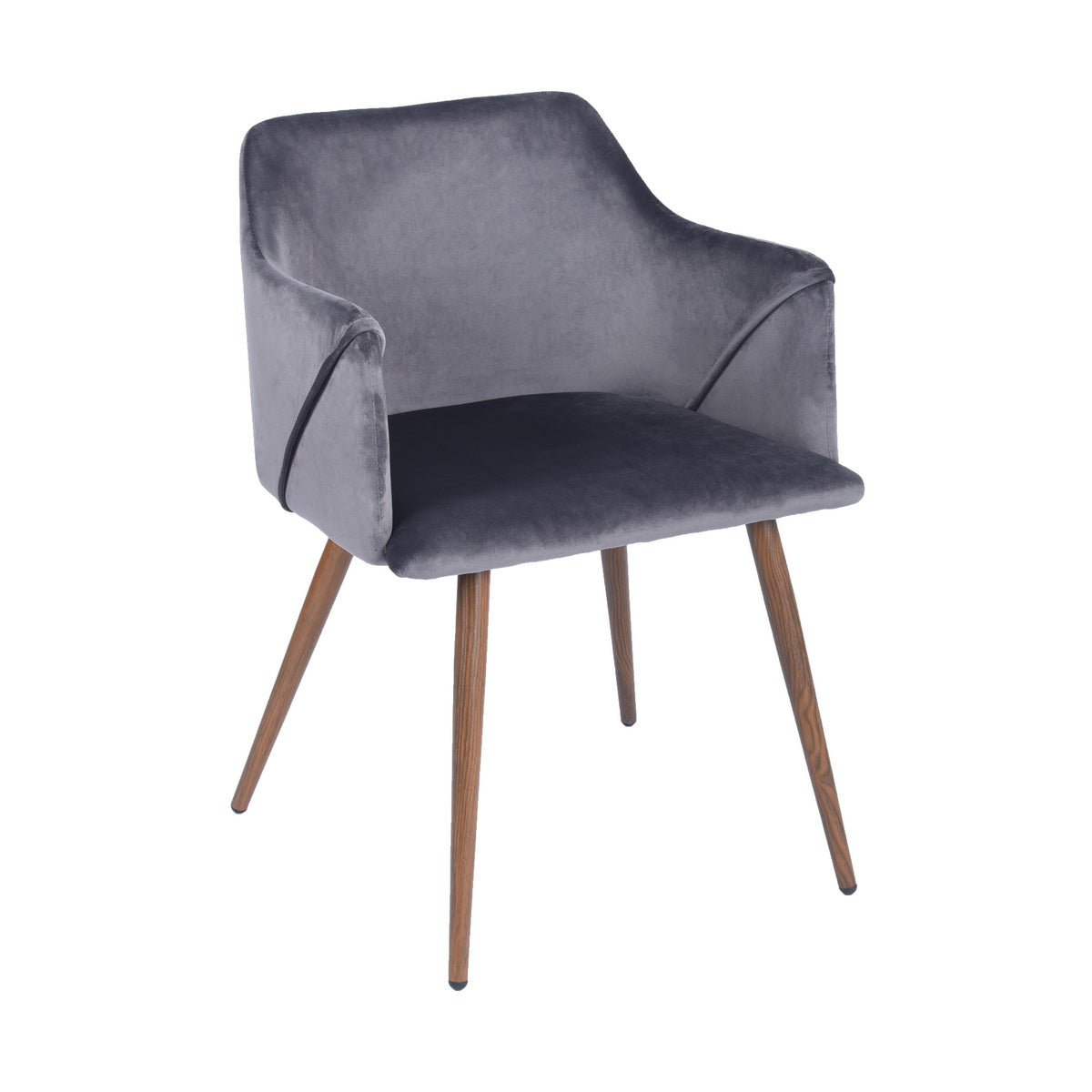 Dining Chairs Velvet Upholstered Metal Legs Aldridge