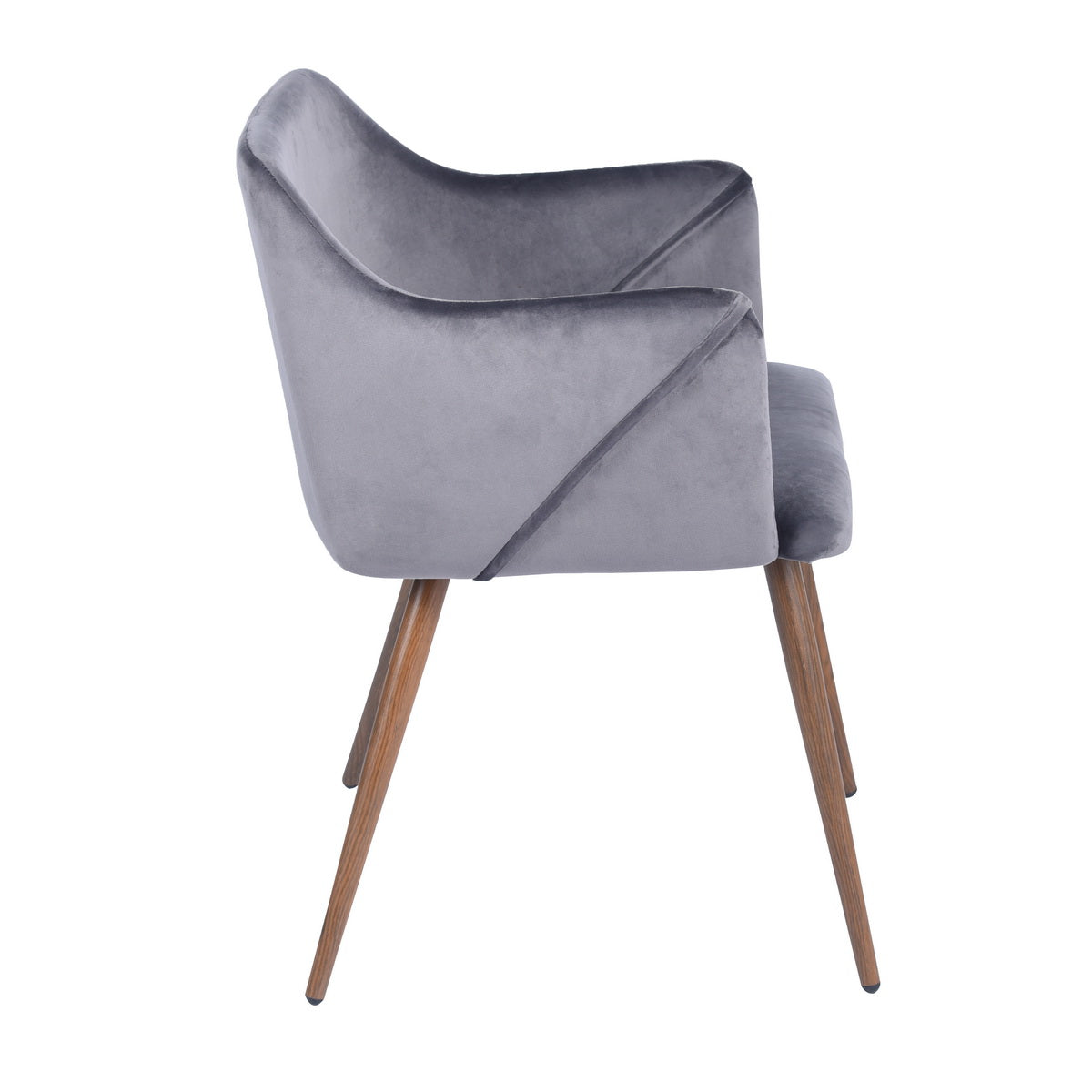 Dining Chairs Velvet Upholstered Metal Legs Aldridge