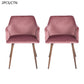 Dining Chairs Velvet Upholstered Metal Legs Aldridge