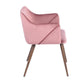 Dining Chairs Velvet Upholstered Metal Legs Aldridge