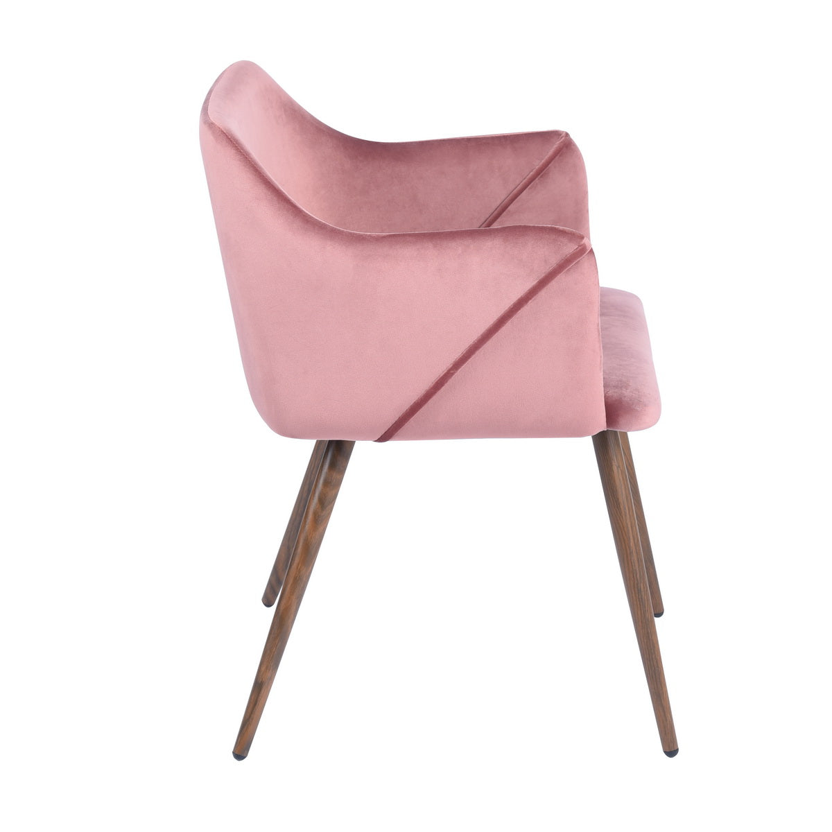 Dining Chairs Velvet Upholstered Metal Legs Aldridge