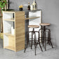 Barstools MDF Seat Swivel Bar Stools Anacletus