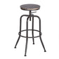 Barstools MDF Seat Swivel Bar Stools Anacletus