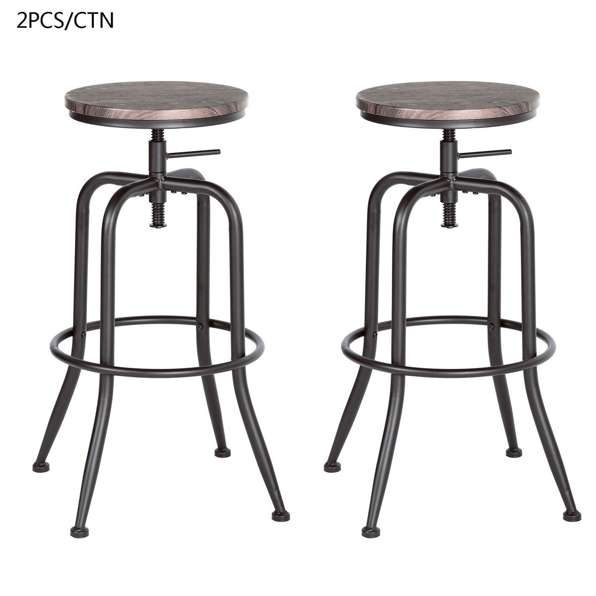 Barstools MDF Seat Swivel Bar Stools Anacletus