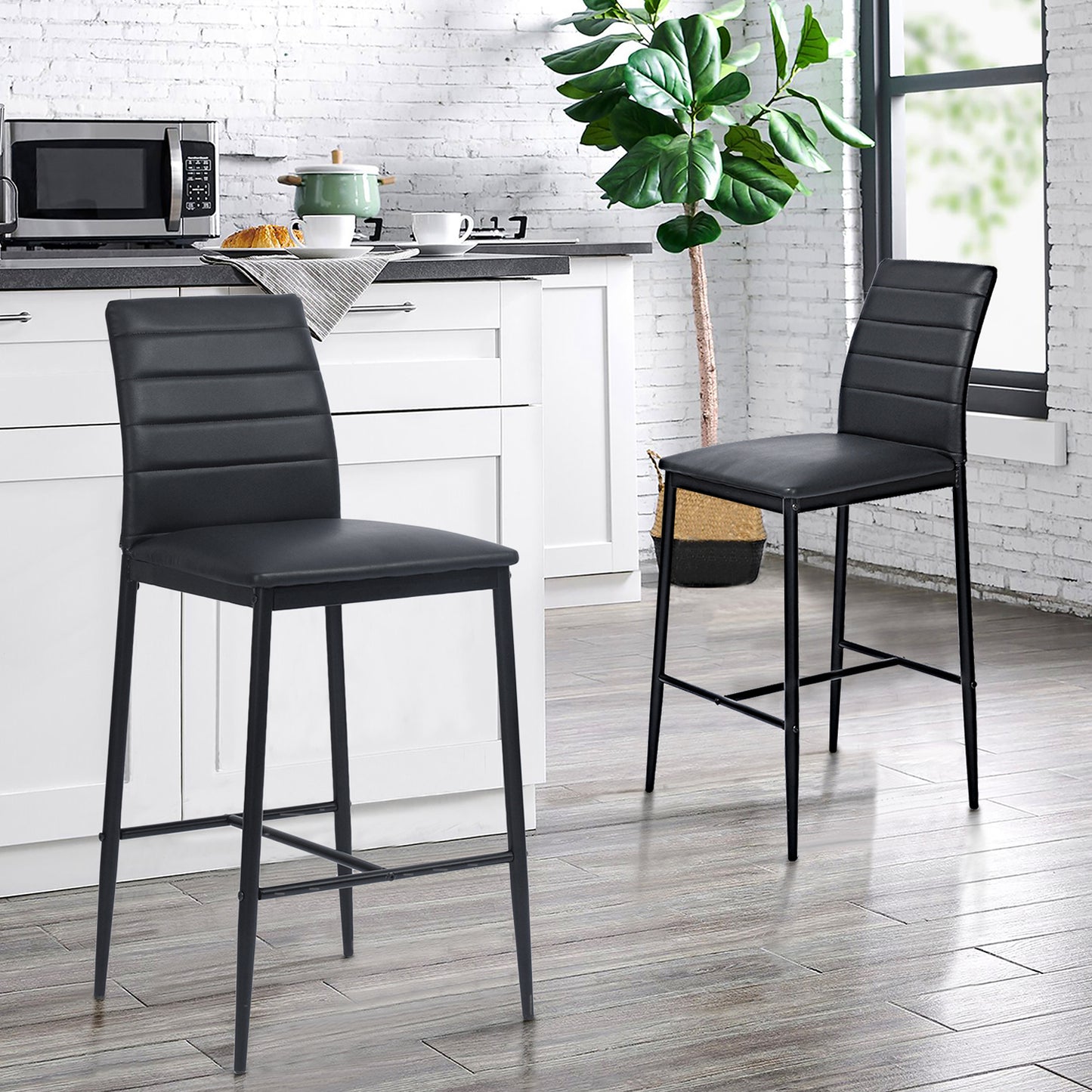 Barstools PVC Upholstered Bar Stools Ann