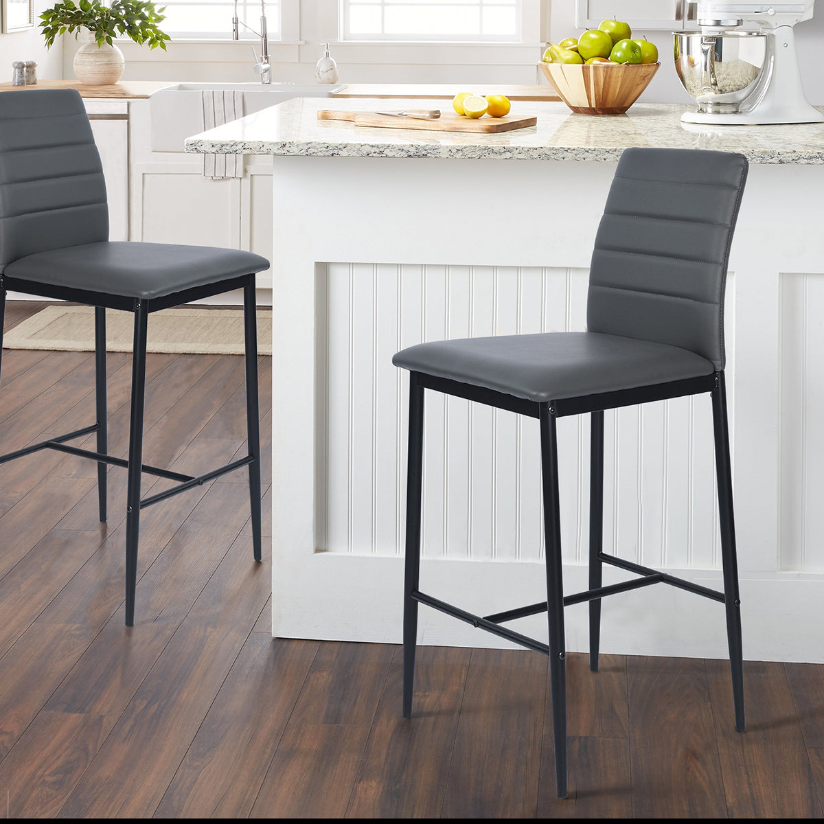 Barstools PVC Upholstered Bar Stools Ann