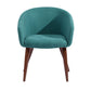 Accent Chair Fabric Upholstered Wooden Legs Side Chair Dining Chair Aokelan