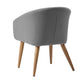Accent Chair Fabric Upholstered Wooden Legs Side Chair Dining Chair Aokelan
