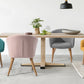 Accent Chair Fabric Upholstered Wooden Legs Side Chair Dining Chair Aokelan