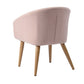 Accent Chair Fabric Upholstered Wooden Legs Side Chair Dining Chair Aokelan