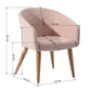 Accent Chair Fabric Upholstered Wooden Legs Side Chair Dining Chair Aokelan
