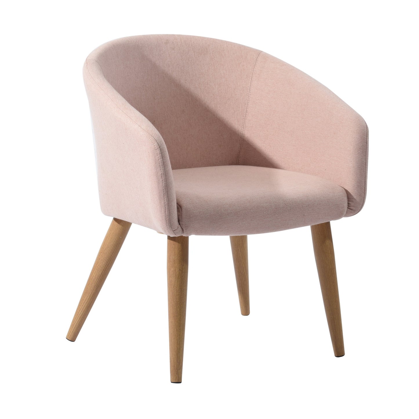 Accent Chair Fabric Upholstered Wooden Legs Side Chair Dining Chair Aokelan