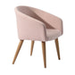Accent Chair Fabric Upholstered Wooden Legs Side Chair Dining Chair Aokelan