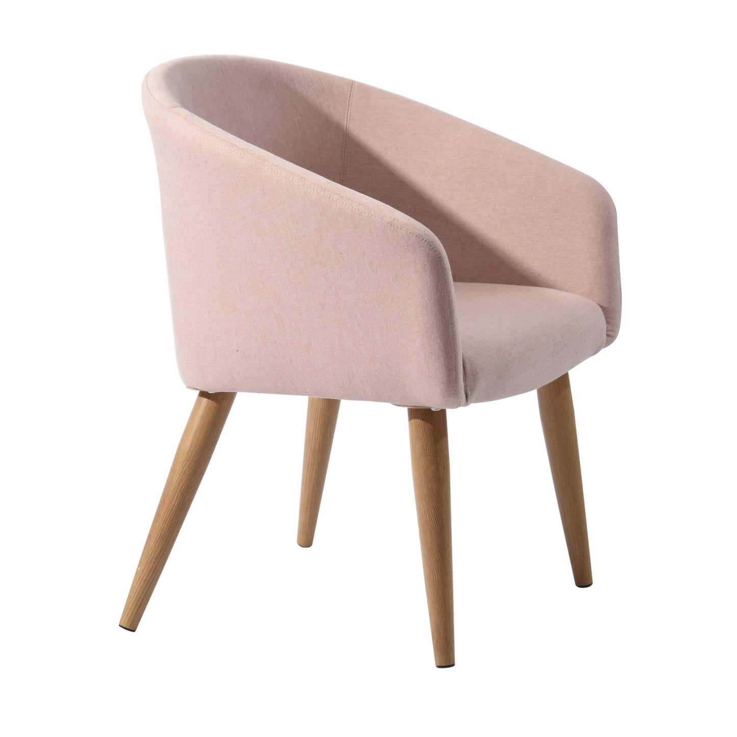 Accent Chair Fabric Upholstered Wooden Legs Side Chair Dining Chair Aokelan