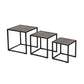 Set of 3 Coffee Table Nesting Side Table Minimalism Avalong