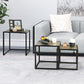 Set of 3 Coffee Table Nesting Side Table Minimalism Avalong