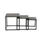 Set of 3 Coffee Table Nesting Side Table Minimalism Avalong