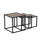 Set of 3 Coffee Table Nesting Side Table Minimalism Avalong