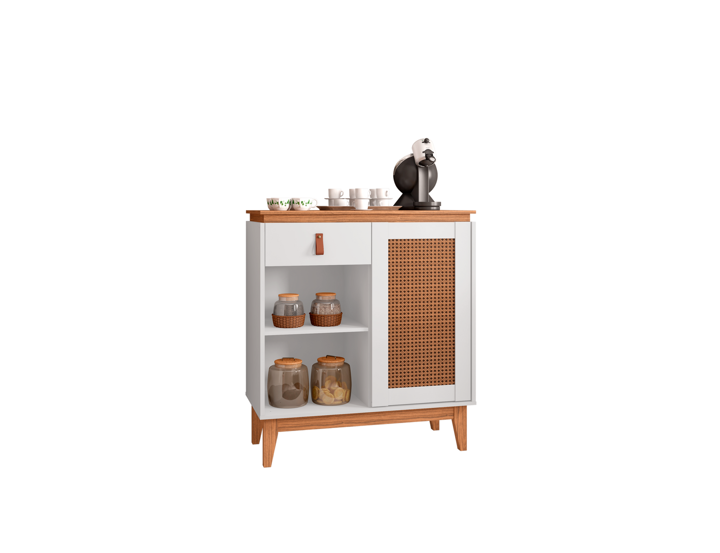 Sidetable Coffee Rubi White/Noce