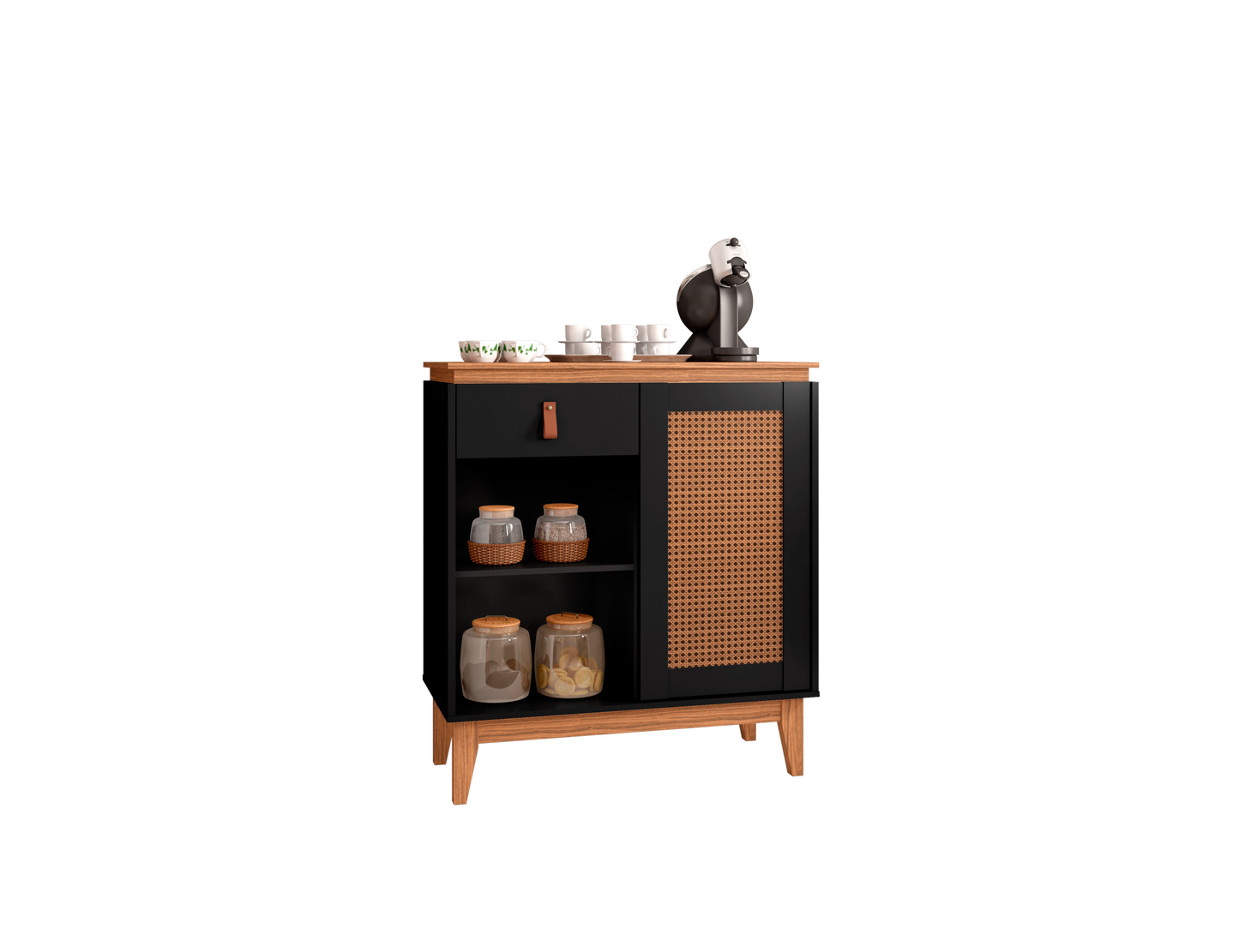 Sidetable Coffee Rubi Black/Noce