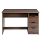 Computer Desk Writing Office Table with 1 Shelf 2 Drawers Baal