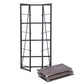 Folding Bookcase 4 Shelves Bookshelf Storage Organizer Backer