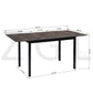 Extendable Dining Table Rectangular  Bari