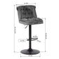Barstools PU Upholstered Swivel Height Ajustable Bar Stools Baze