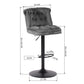 Barstools PU Upholstered Swivel Height Ajustable Bar Stools Baze