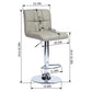 Barstools PU Upholstered Swivel Height Ajustable Bar Stools Begonia