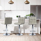 Barstools PU Upholstered Swivel Height Ajustable Bar Stools Begonia