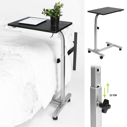 Laptop Table C Side Rolling Table Height Adjustable Bed Bello