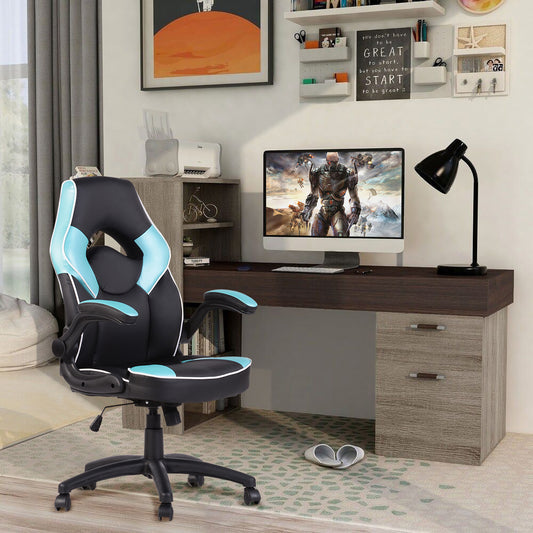 Gaming Chair Racing Office Chair Recliner Swivel Seat Height and Armrest Adjustable Benjamin