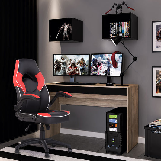 Gaming Chair Racing Office Chair Recliner Swivel Seat Height and Armrest Adjustable Benjamin