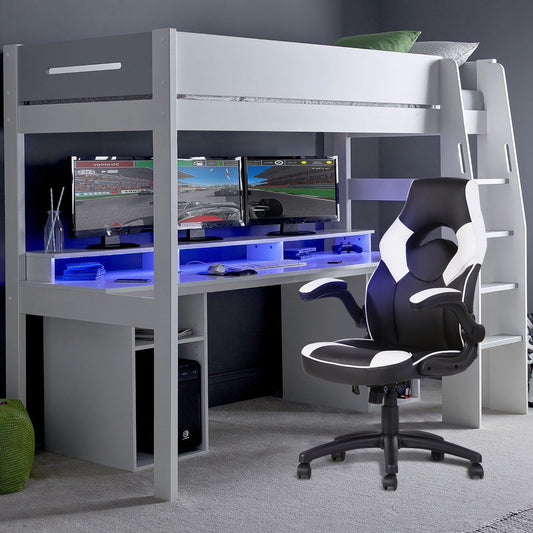 Gaming Chair Racing Office Chair Recliner Swivel Seat Height and Armrest Adjustable Benjamin