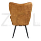 Fabric Accent Chair Modern Tufted Button Wingback Wooden Legs Bogdan