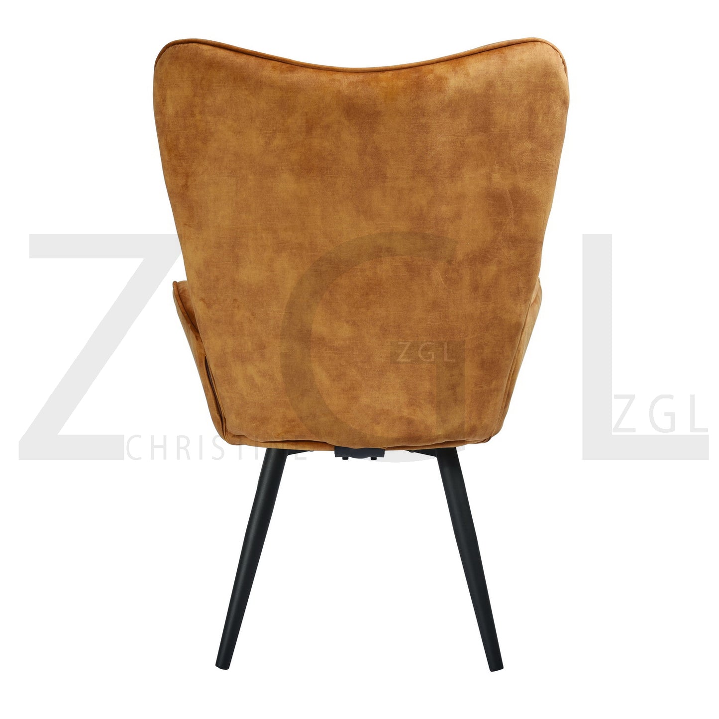 Fabric Accent Chair Modern Tufted Button Wingback Wooden Legs Bogdan