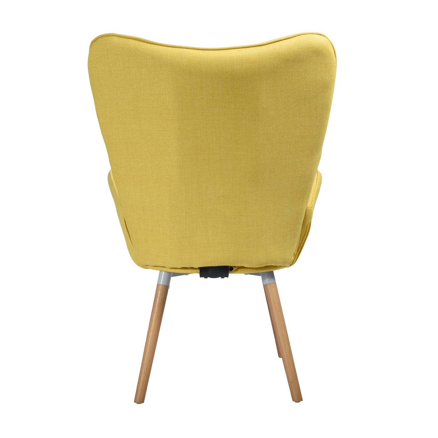 Fabric Accent Chair Modern Tufted Button Wingback Wooden Legs Bogdan