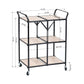 Folding Rolling Kitchen Trolley Serving Cart Bomfim