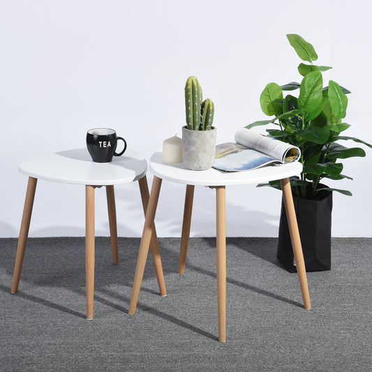 Set of 2 Coffee Table End Table Bulls