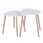 Set of 2 Coffee Table End Table Bulls