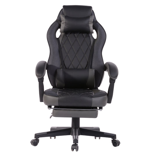 Gaming Chair Racing Office Chair Recliner Swivel Rocker with Headrest and Lumbar Pillow Burgendy