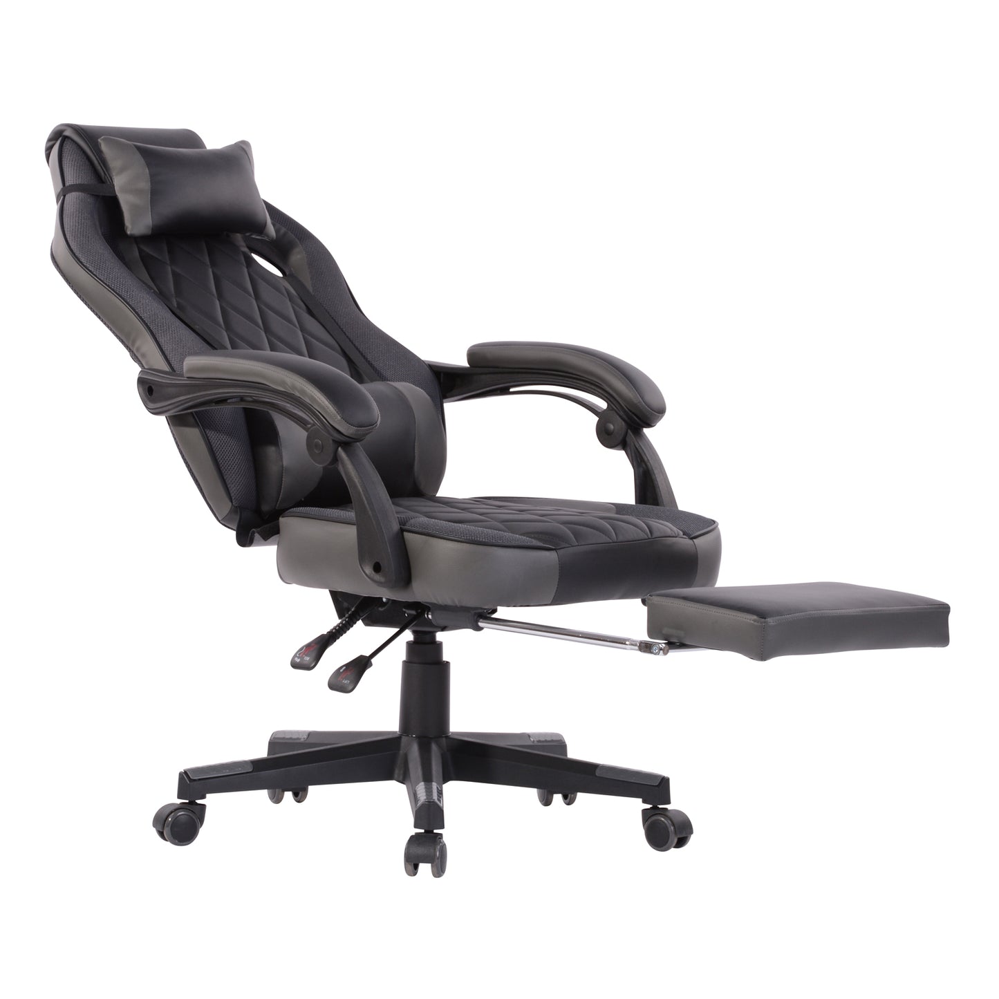 Gaming Chair Racing Office Chair Recliner Swivel Rocker with Headrest and Lumbar Pillow Burgendy