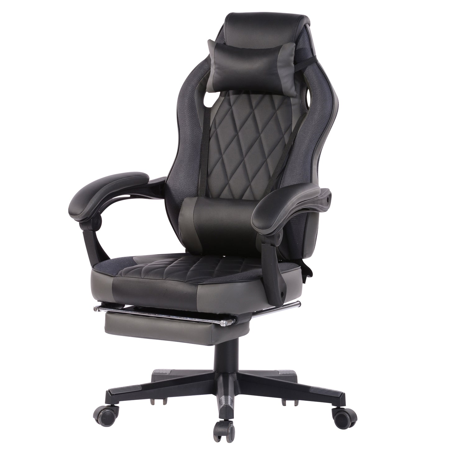 Gaming Chair Racing Office Chair Recliner Swivel Rocker with Headrest and Lumbar Pillow Burgendy