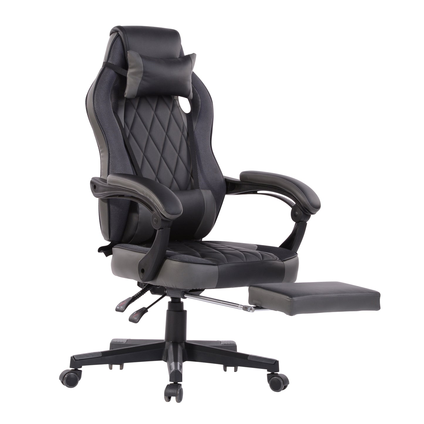 Gaming Chair Racing Office Chair Recliner Swivel Rocker with Headrest and Lumbar Pillow Burgendy